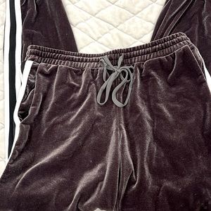 Never worn Soft, velour, jogging pants